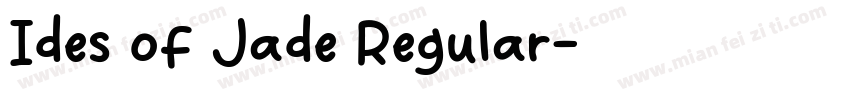 Ides of Jade Regular字体转换